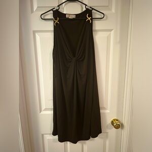 MICHAEL Michael Kors Black Dress with Gold Accents